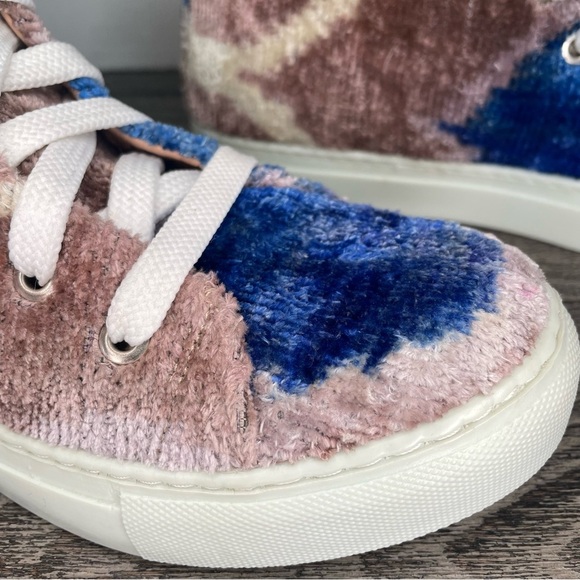 Elysian Ankara Silk Velvet Hi-top sneakers. EUR 38. Women’s 7.5. NWT. See pic - Picture 6 of 15